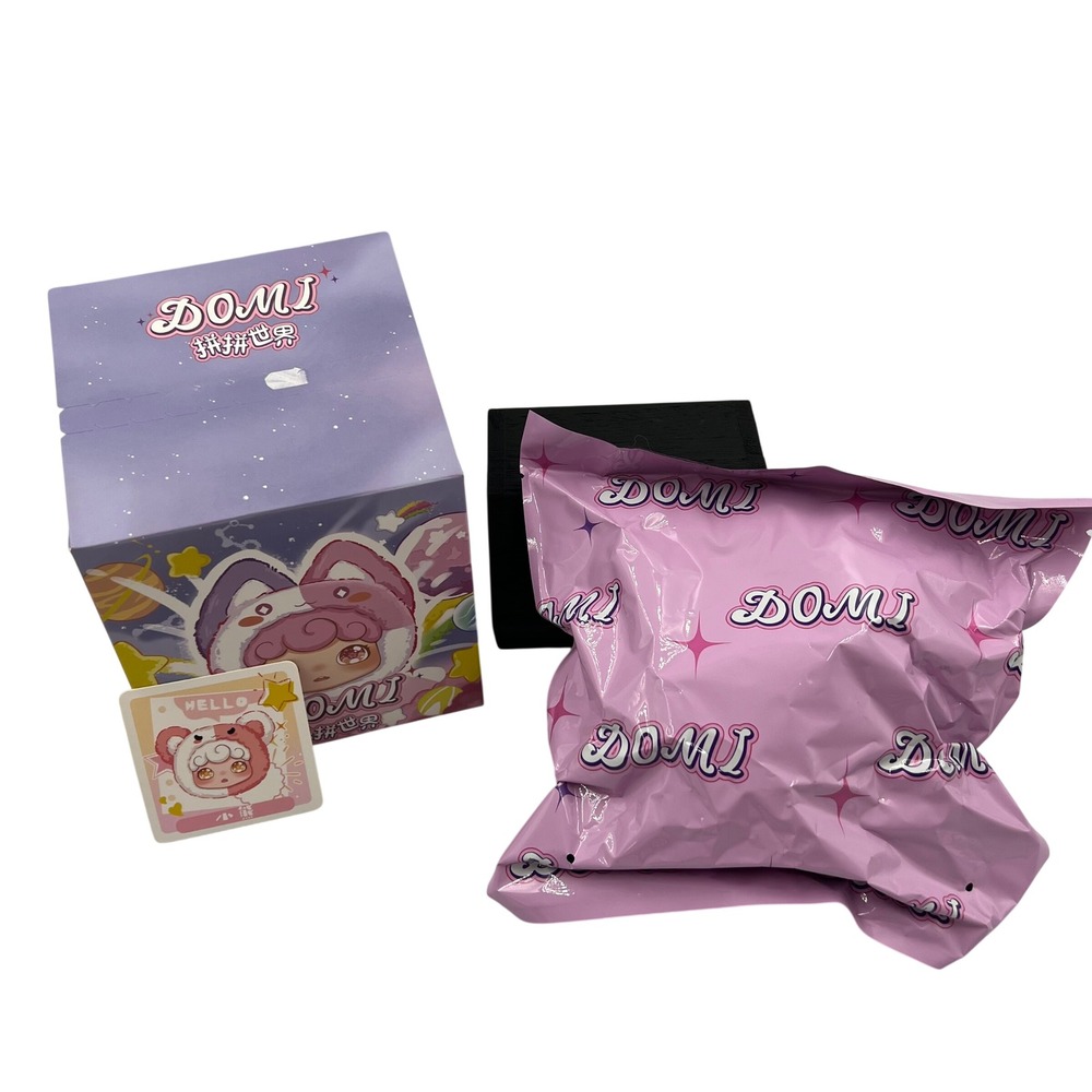 DOMI Pinpin World Little Bear Plush Figure Blind Box Confirmed w/ Card & Box